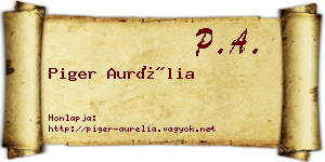 Piger Aurélia névjegykártya